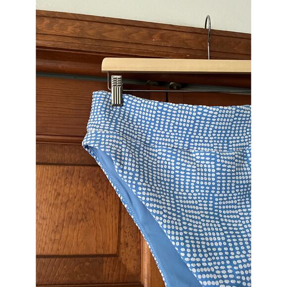 NWT Aerie Women's High Cut Cheeky Bikini Bottom Polka Dot Horizon Blue Size XXL - Picture 3 of 10